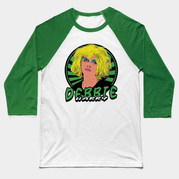 Pop Art Debbie Harry Baseball T-Shirt by Electric Tone